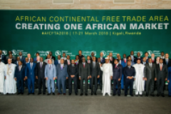 44 pays africains signent un accord créant la ZLEC