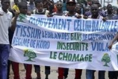 Manifestation de l'opposition guinéenne contre le pouvoir, un mort