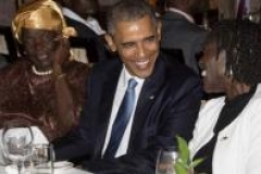 Dîner en famille pour Barack Obama au Kenya