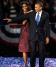  Barack Obama célèbre sa victoire électorale à Chicago, le 6 Novembre 2012 